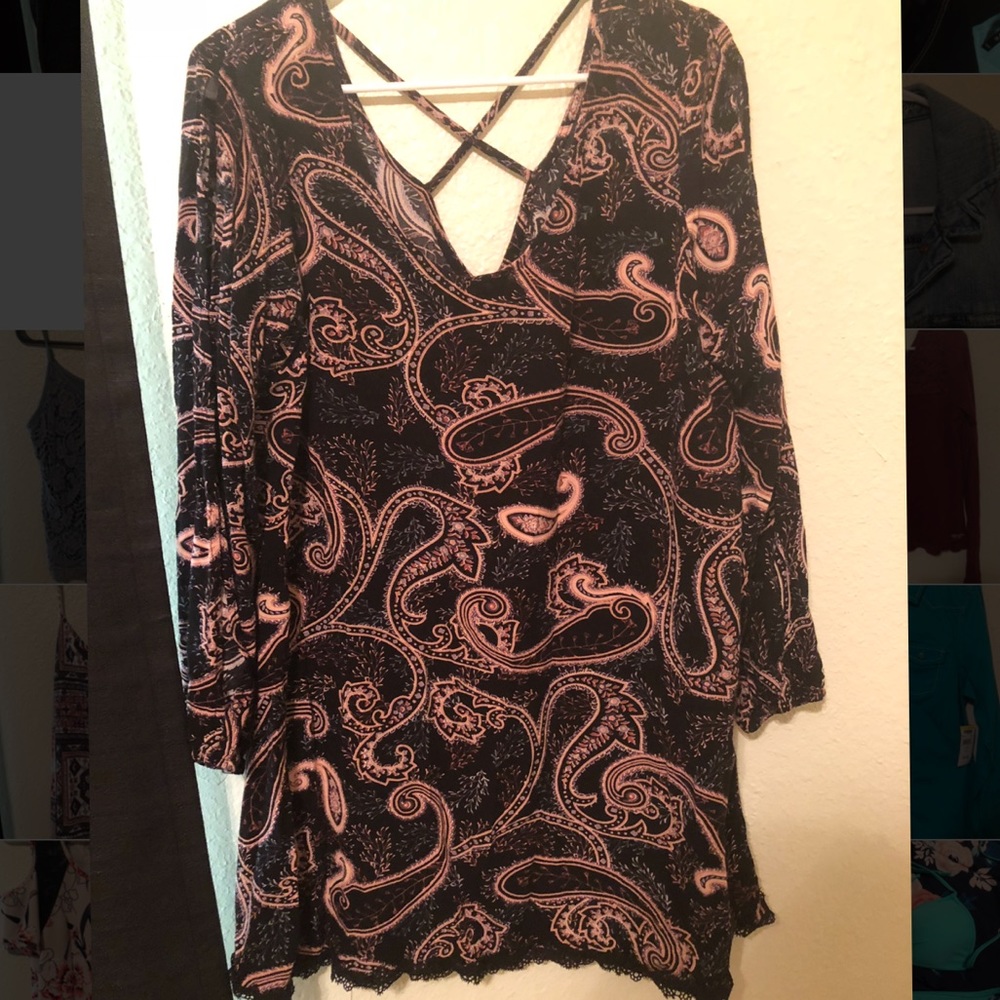Paisley pattern dress